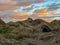 Basalt columns create unique formations and arched caves at Vesturdalur, Asbyrgi, Northeast of Iceland, Europe