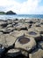 Basalt columns of the Giant's Causeway in County Antrim, Northern Ireland