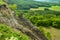 Basalt rocks. Classical hungarian landscape of Balaton Uplands, Kali-Basin, Hungary