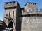 Bascule bridge of Montebello castle in Bellinzona city in Switzerland