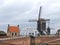 Bascule bridge and windmill in Heusden.