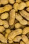 Base design cooking snack peanuts raw long pod two fruit in one set beige grocery background