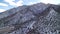 Base of Mt Whitney Aerial Shot Sierra Nevada Mountains in Winter Snow Left