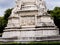 Base of Statue of Marquis de Pombal in the Praco do Imperio Gardens Lisbon Portugal