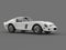 Base white cool vintage sports car