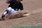 Baseball Action Image - Feet first slide into base
