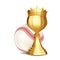 Baseball Award Vector. Baseball Ball, Golden Cup. Banner Advertising. Sport Event Announcement. Competition Announcement