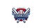 Baseball Badge Logo Design vector. T-shirt Sport Team Label
