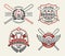 Baseball Badges and Labels, Sport Logo Design