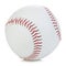 Baseball ball close-up on a white background.