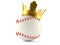 Baseball ball with crown