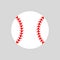 Baseball ball. Softball. Vector silhouette. Vector icon isolated