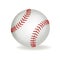 Baseball ball on a white background. Vector.