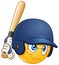 Baseball batter emoticon