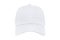 Baseball cap color white close-up of front view