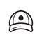 Baseball cap icon. Flat style design
