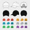 Baseball cap vector template