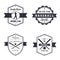 Baseball club, team vintage logo, badges