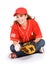 Baseball: Cute Baseball Fan Sitting