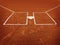 Baseball Diamond Base or Plate White Against Dark Dirt for Competition and Playing Game