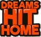 Baseball Dreams Hit Home Lettering Vector Design