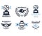 Baseball Emblems or Badges with Various Designs