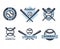 Baseball Emblems or Badges with Various Designs