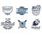 Baseball Emblems or Badges with Various Designs