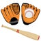 Baseball equipment set