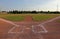 Baseball Field at Dusk
