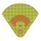 Baseball Game Field Top View. Vector