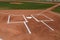 Baseball Home Plate and Batter`s Box