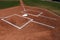 Baseball Home Plate and Batters Box.