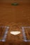 Baseball Homeplate Batter Box Chalk Line Brown Clay Dirt