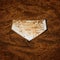 Baseball Homeplate in Brown Dirt for Sports American Past Time