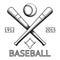 Baseball Logo Symbol Bat Ball Game Field Icon