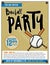 Baseball Party Invitation Template Illustration