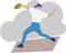 Baseball pitcher throwing a ball