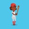 Baseball player with bat vector illustration.