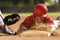 Baseball Player Sliding Into Base