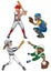 Baseball players set