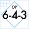 Baseball scorecard 6-4-3 double play symbol design
