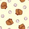 Baseball seamless pattern.