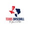Baseball sports inspiration illustration logo in texas