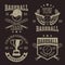 Baseball Typographic Emblems