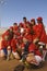 Baseball Women Team Holding Trophy