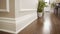 a baseboard color in crema or white, adding a touch of sophistication to interior design.