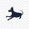 Basenji dog transparent icon. Basenji dog symbol design from Dog