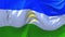 Bashkortostan Flag Waving in Wind Continuous Seamless Loop Background.