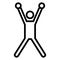 Basic  Athlete, cheering Isolated Vector icon which can easily modify or edit